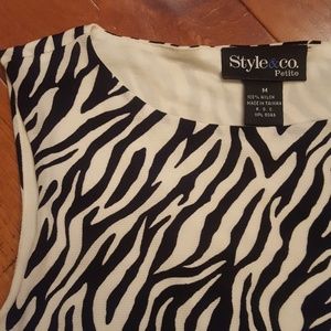 *2 for $10* Style & Co zebra-print sleeveless top